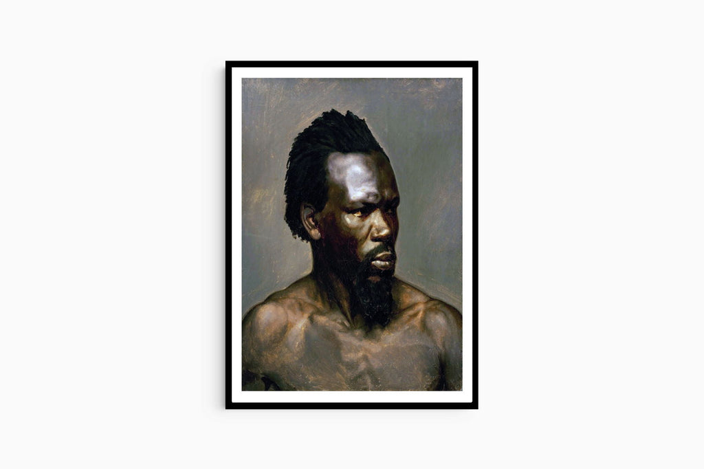 Bust Portrait Of A Black Man Poster
