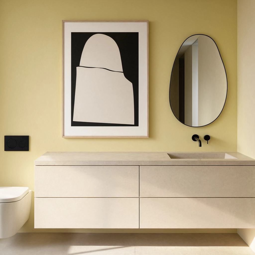 Monochrome Curves | Nordic Minimalist Wall Art Print