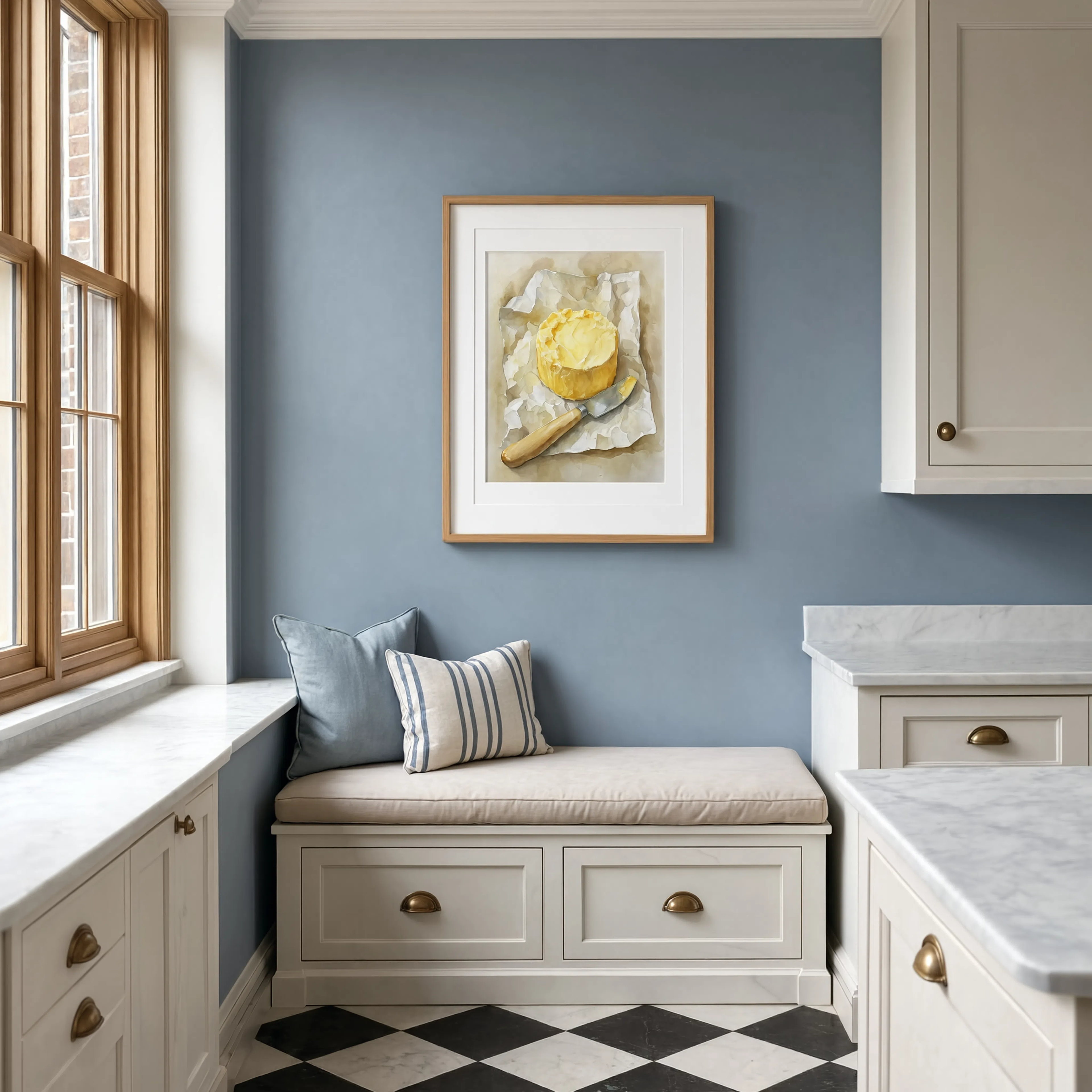 Butter and Knife | Contemporary Kitchen Still Life Wall Art