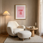 C'est La Vie | Modern Typography Wall Art