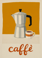 Set of 2 Caffè Dolce Vita Posters | Contemporary Italian Café Wall Art Set