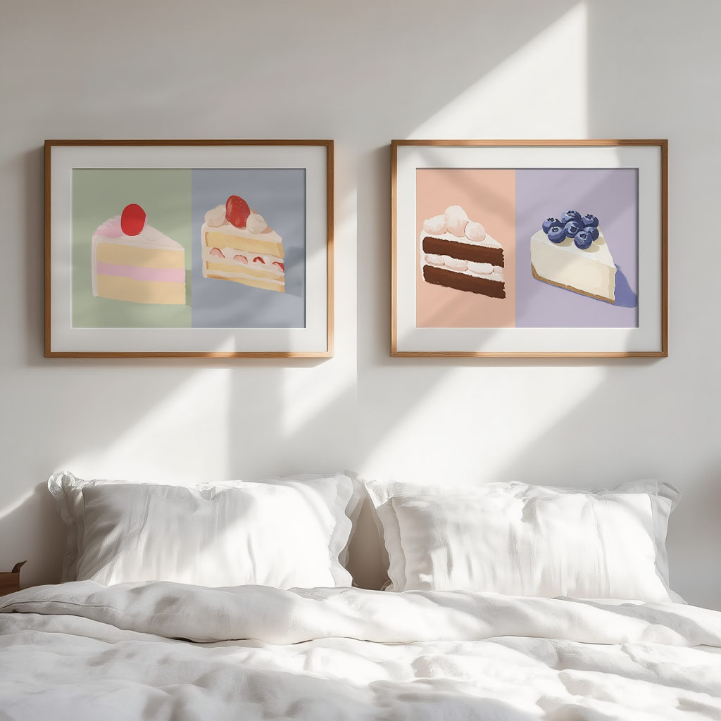 Patisserie Delights – Set of 4 Art Prints - Hakyarts