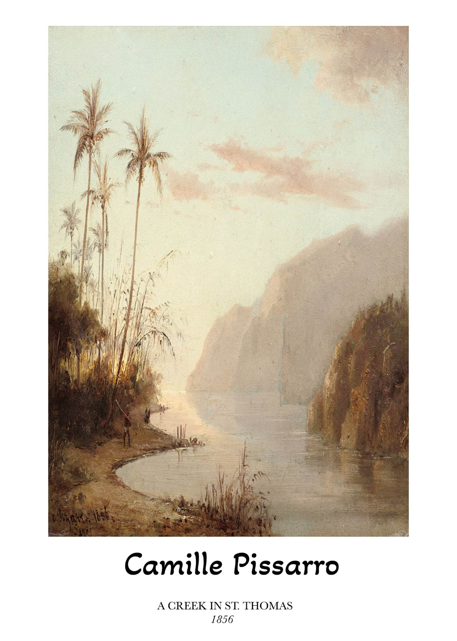 Camille Pissaro - A Creek in St. Thomas Poster - Hakyarts