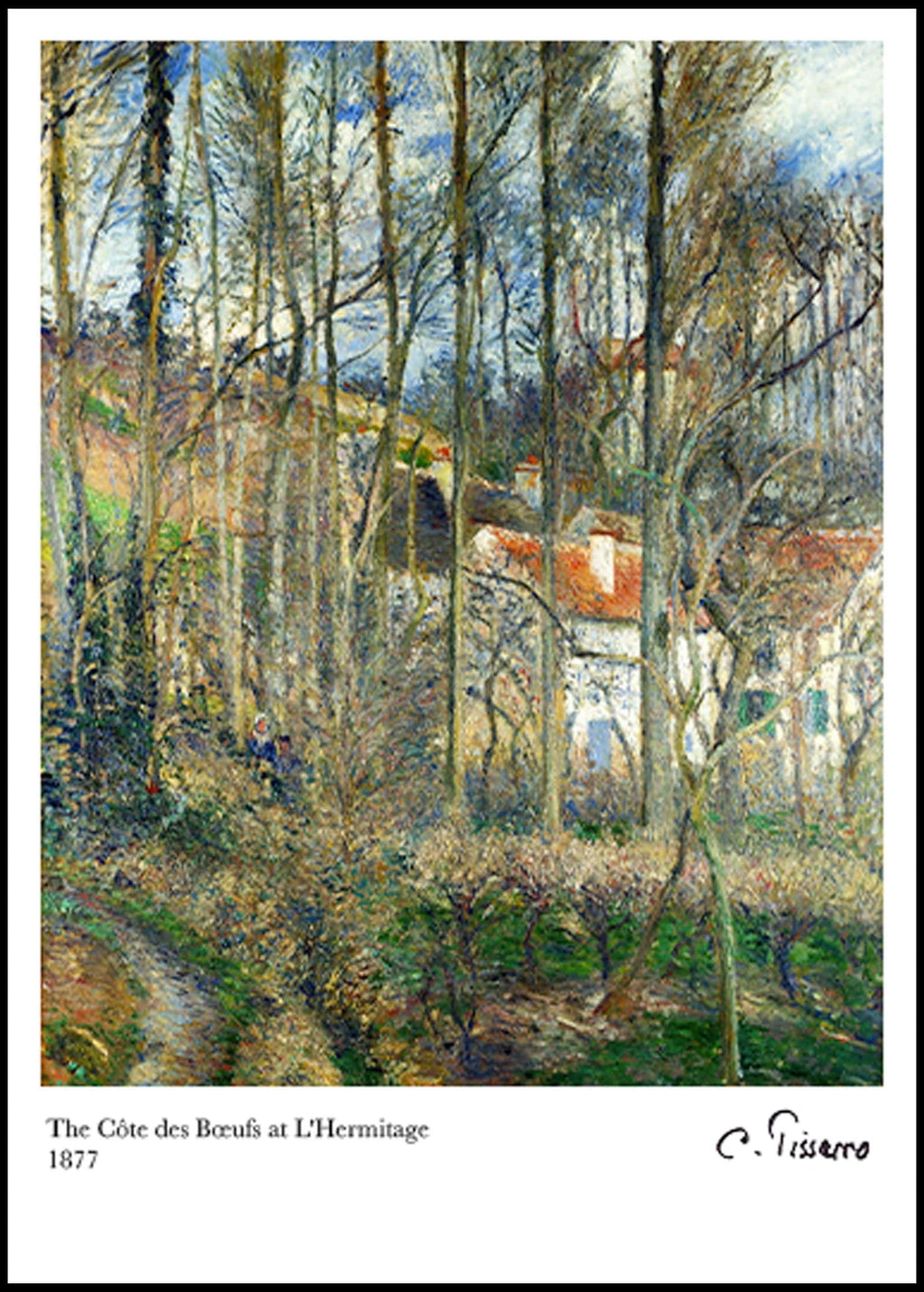Camille Pissarro - The Côte des Boeufs at L'Hermitage