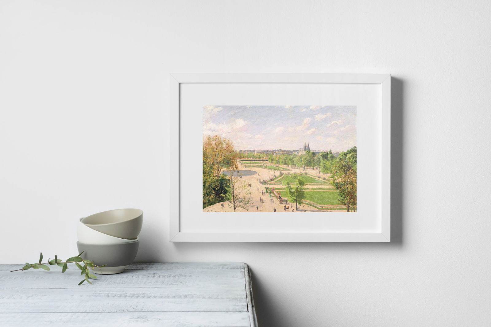 Camille Pissarro - The Garden of the Tuileries on a Spring Morning - Hakyarts