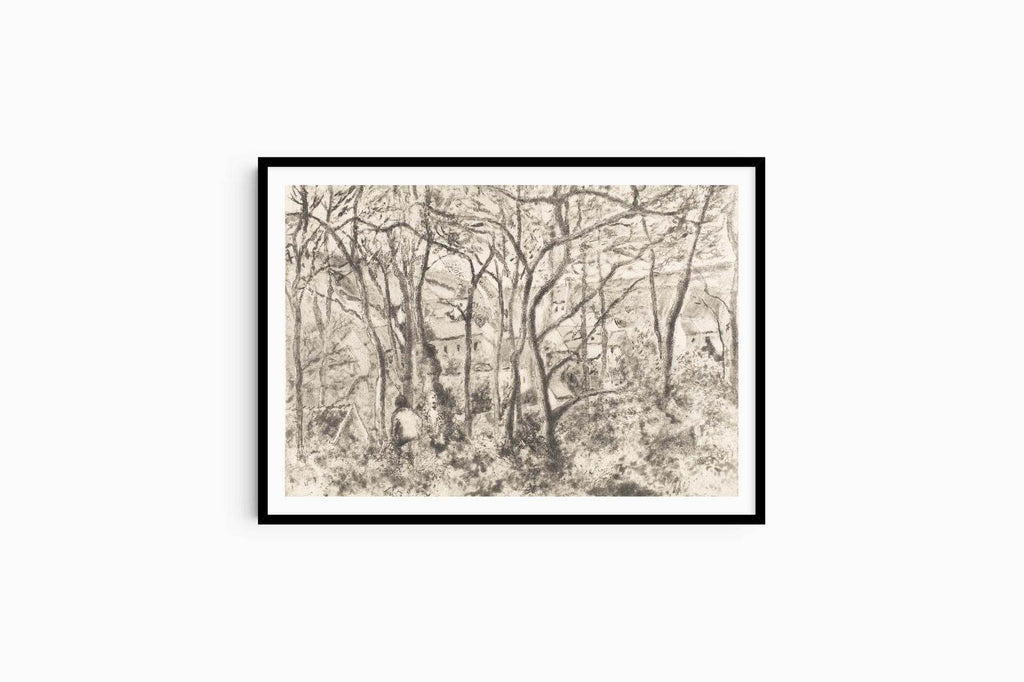 Camille Pissarro - The Woods at L'Hermitage, Pontoise - Hakyarts