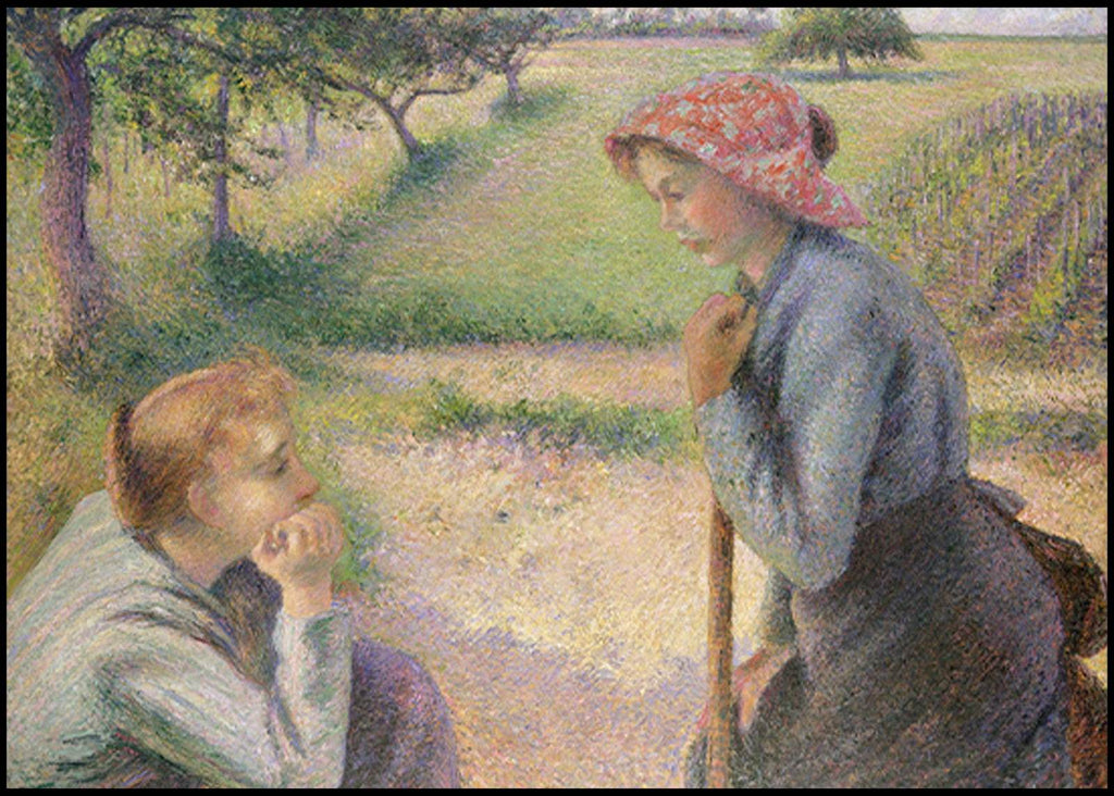 Camille Pissarro - Two Young Peasant Women - Hakyarts