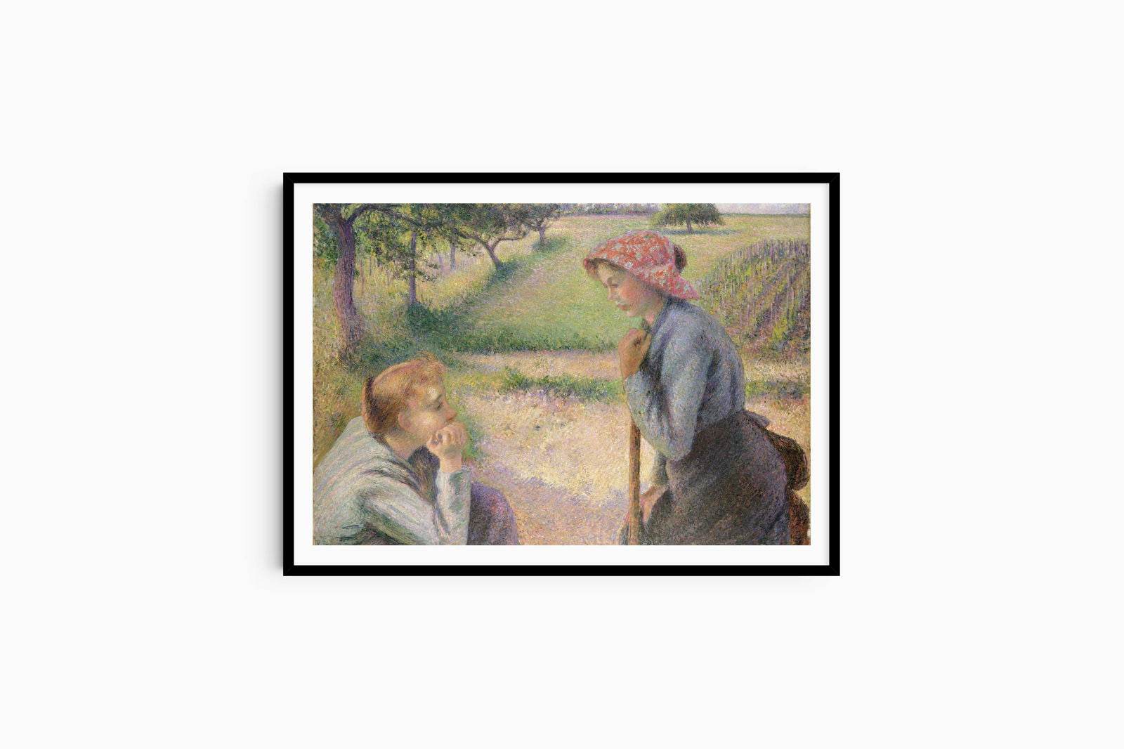 Camille Pissarro - Two Young Peasant Women - Hakyarts