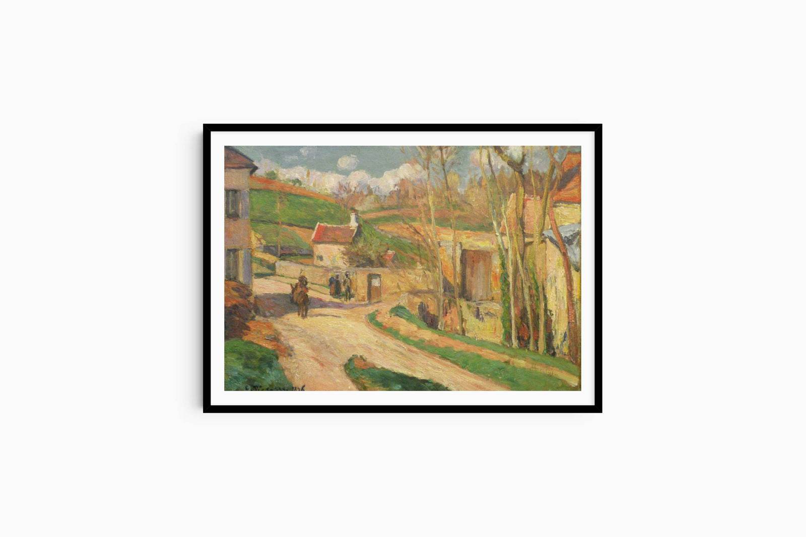 Camille Pissarro - Un Carrefour a l'Hermitage, Pontoise - Hakyarts