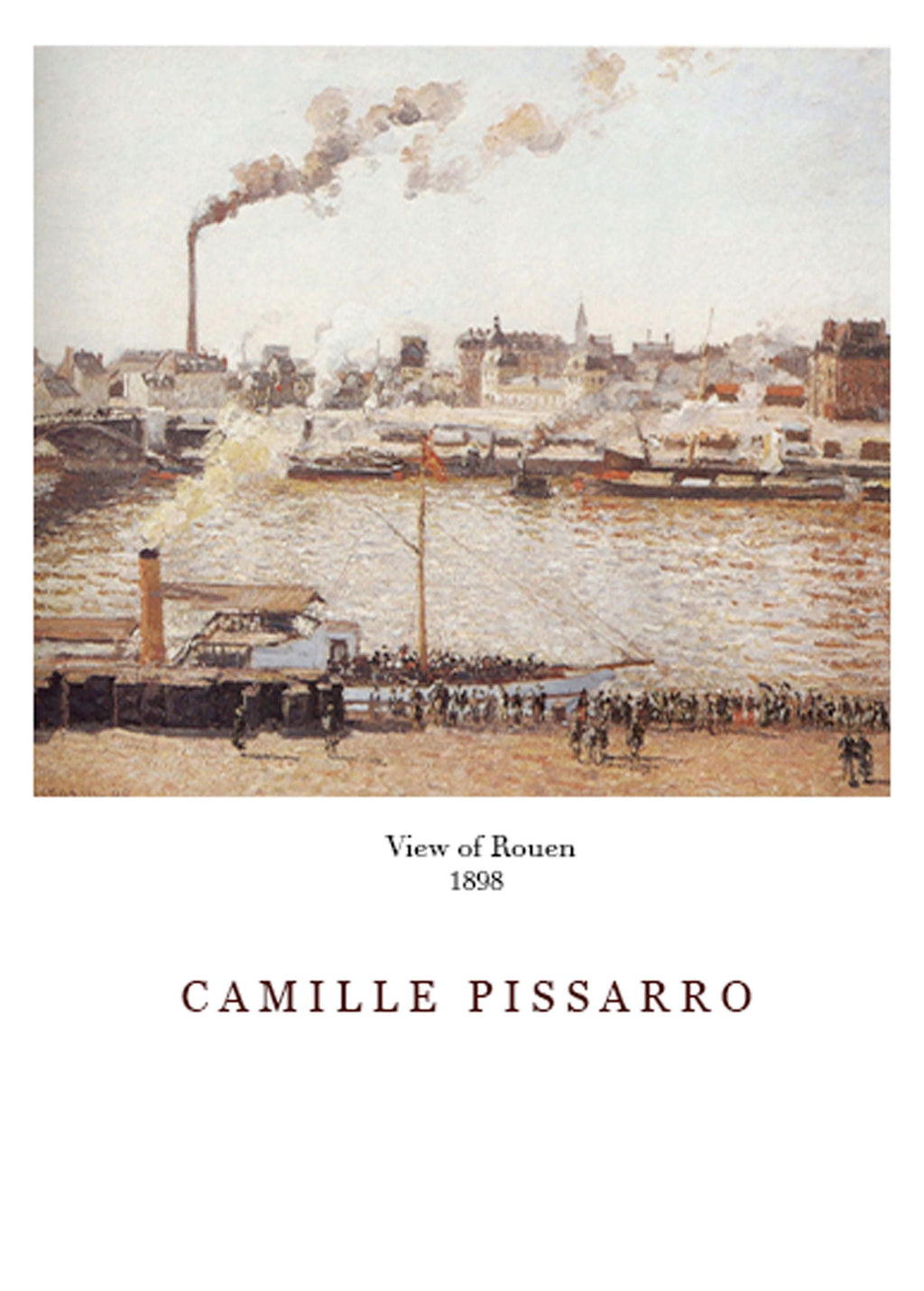 Camille Pissarro - View of Rouen Poster