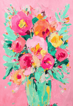 Candy Floral | Contemporary Floral Wall Art Print