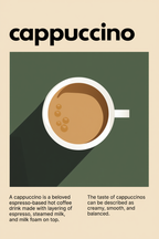 Cappuccino Glow – Coffee Art Print | Minimalist Wall Décor