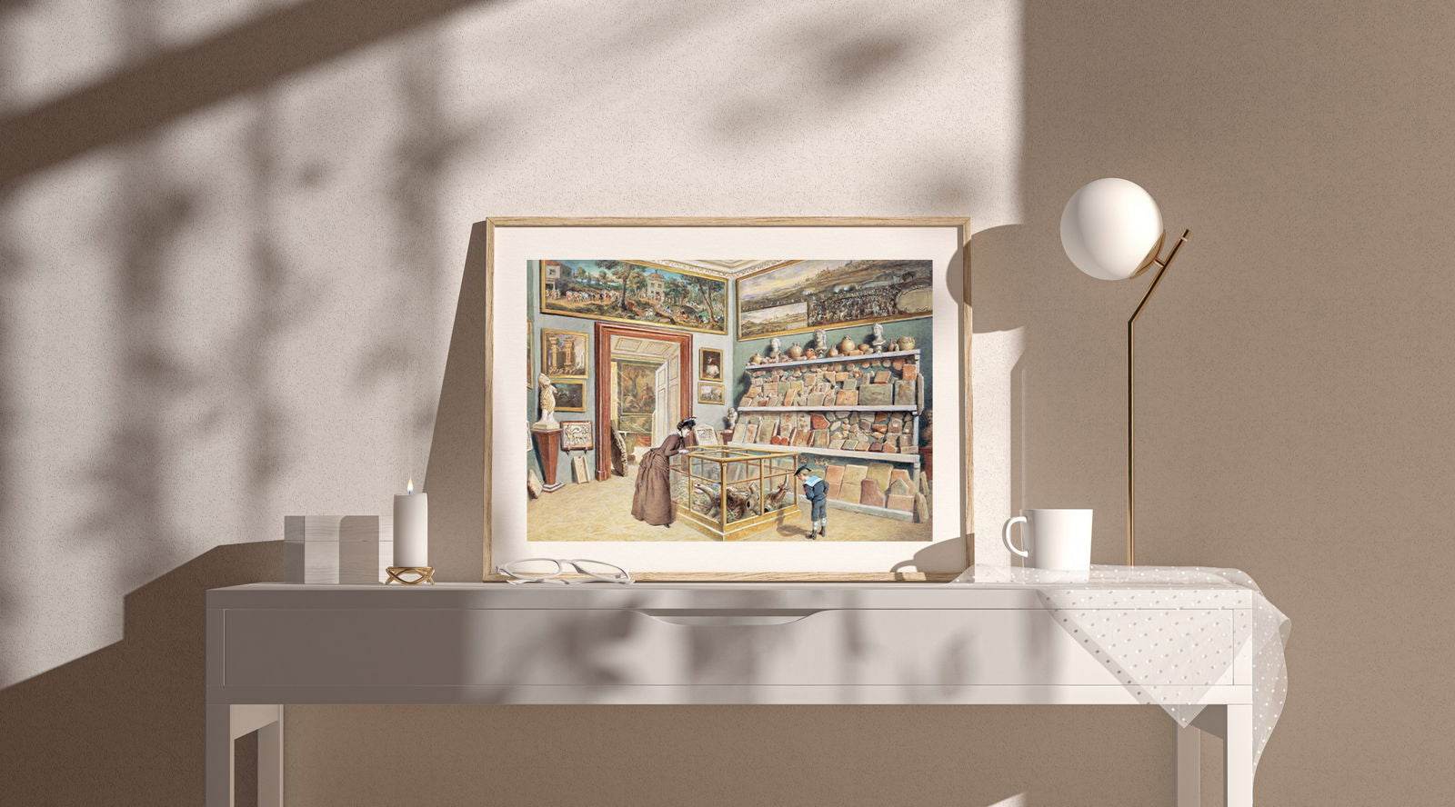 Carl Goebel - The room with the Mithras and Egyptian sarcophagi - Hakyarts