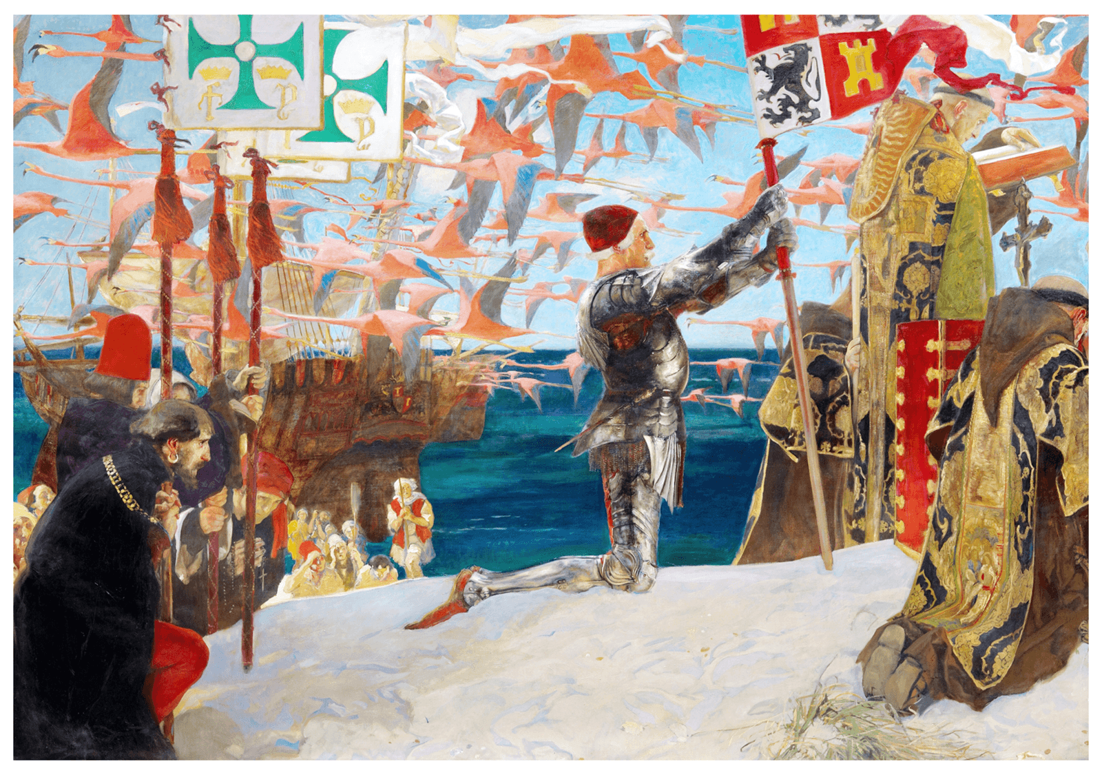 Carl Spitzweg - Columbus in the New World - Hakyarts