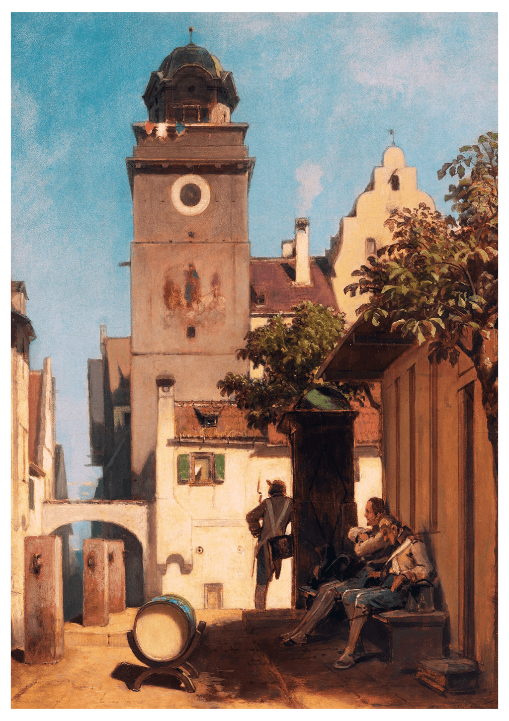 Carl Spitzweg - Die Stadtwache 'Lost Cabin' - Hakyarts