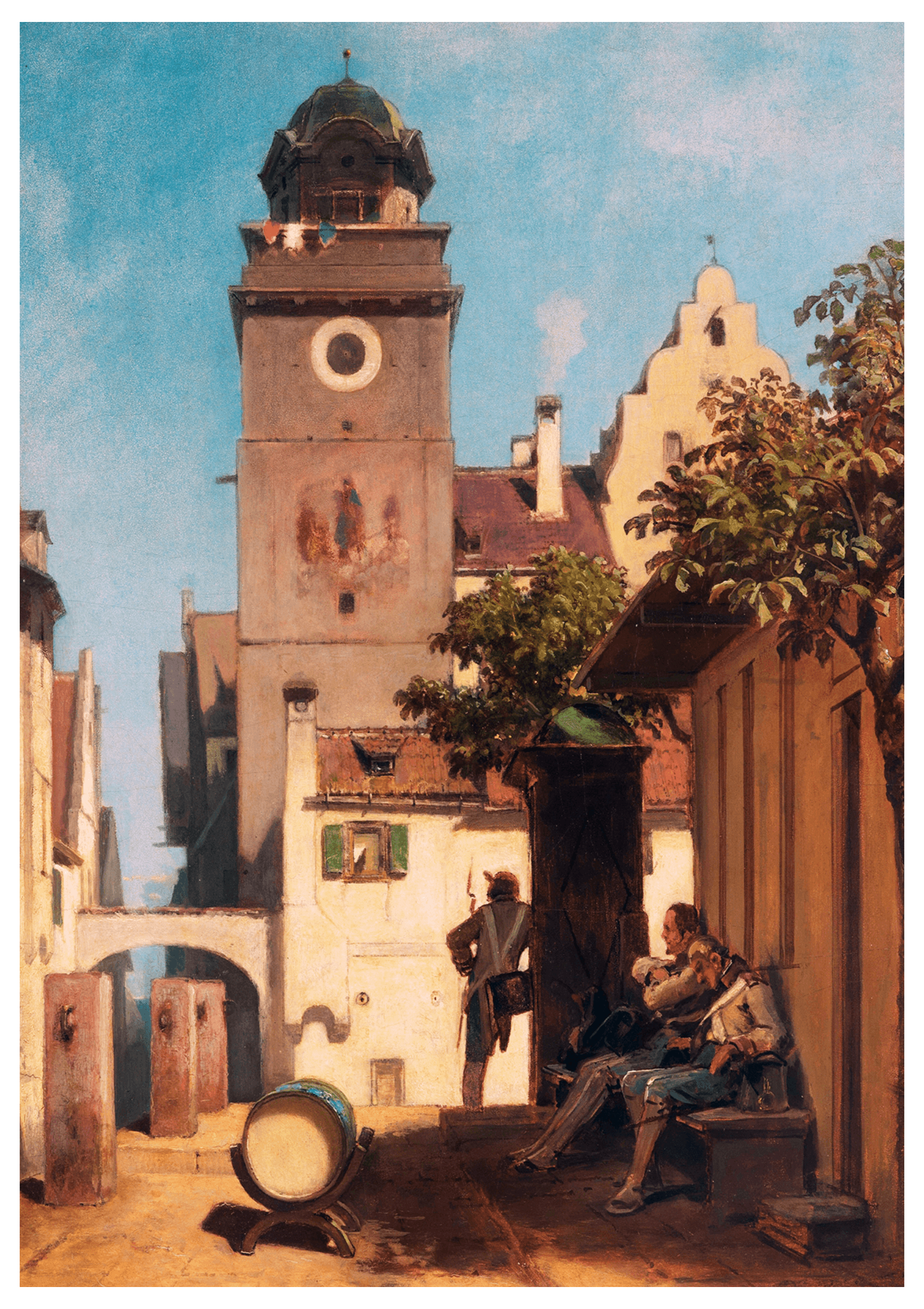 Carl Spitzweg - Die Stadtwache 'Lost Cabin' - Hakyarts