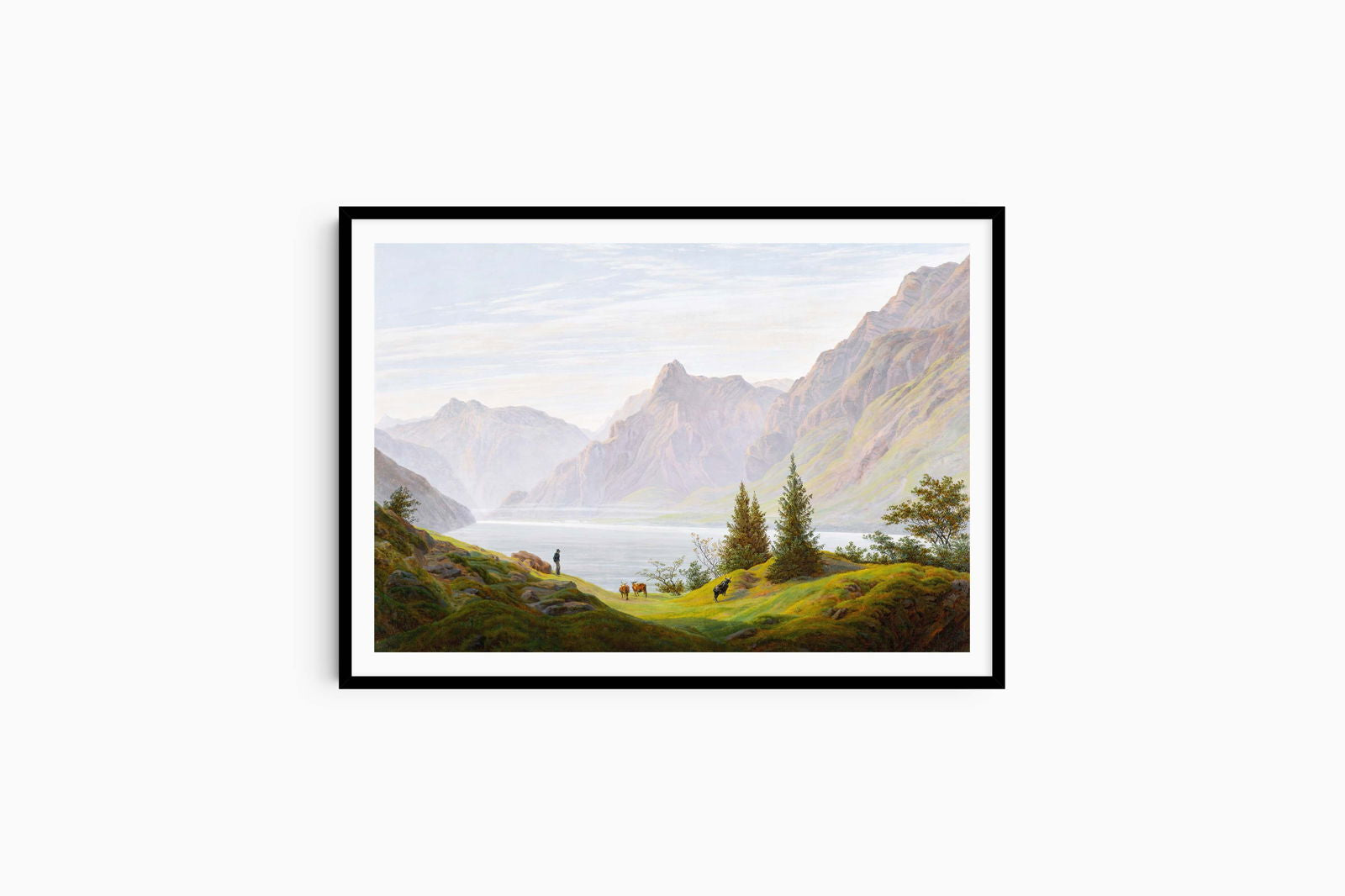 Caspar David Friedrich - Landscape With Mountain Lake