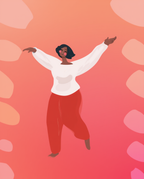 Celebratory Dance – Minimalist Figurative Art Print