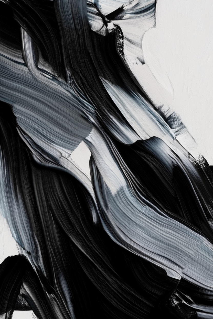 Expressive Black & White Art – Version 3 – Set of 3 - Hakyarts