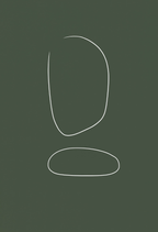 Set of 3 Green Nordic Gallery | Scandinavian Minimalist Wall Art Prints