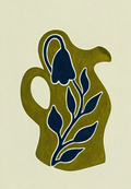 Ceramic Series Botanical I | Contemporary Botanical Art Print