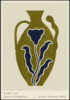 Ceramic Series Botanical II | Contemporary Botanical Art Print