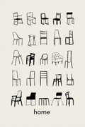 Chair Sketches – Minimalist Furniture Illustration Art Print