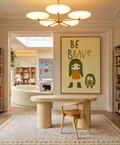 Set of 2 Rodeo & Be Brave | Western Equestrian & Kids Wall Art Prints