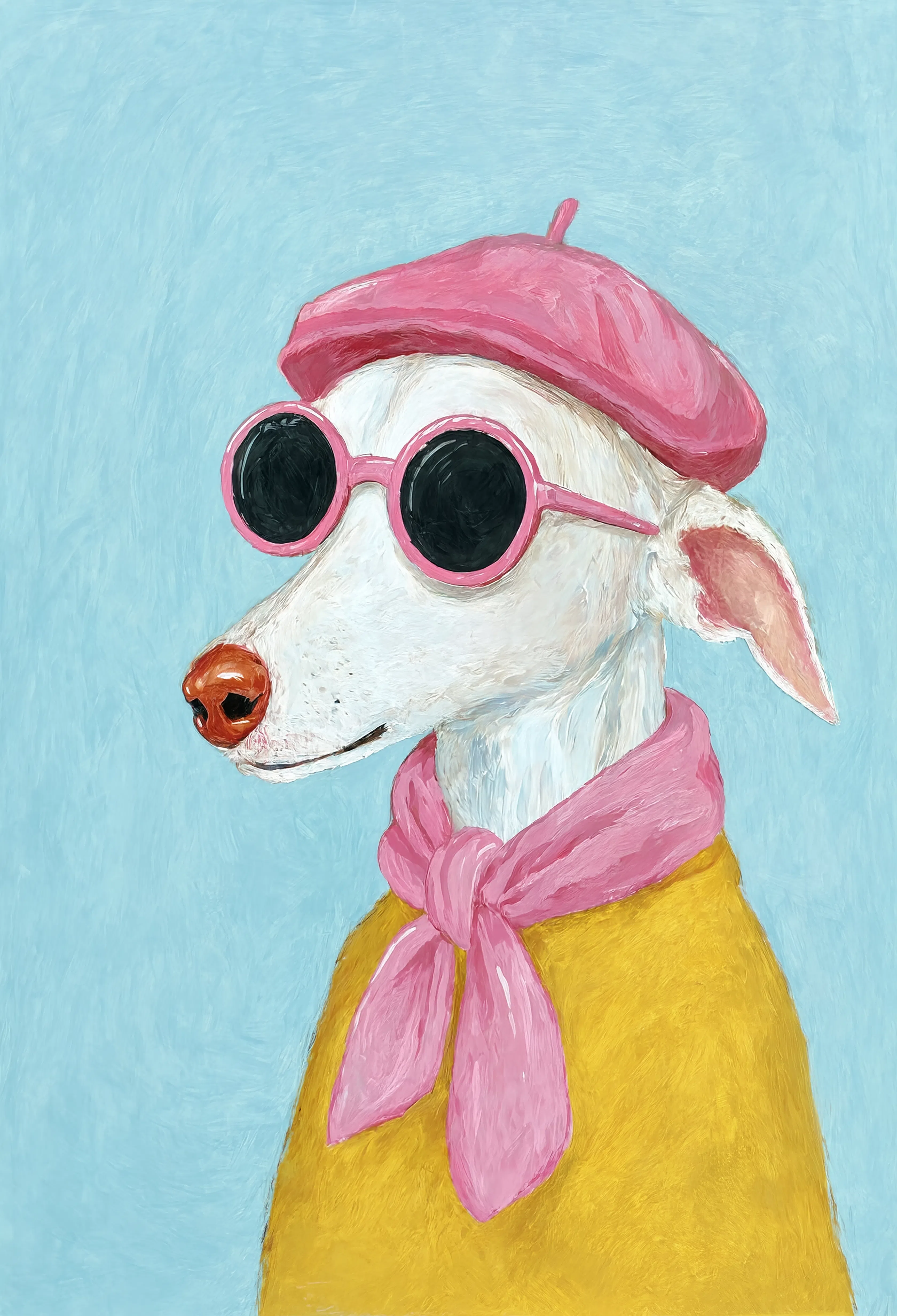Chic Dog | Contemporary Animal Wall Art