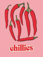 Chillies – Set of 3 Afro-Latina Wall Art Posters - Hakyarts