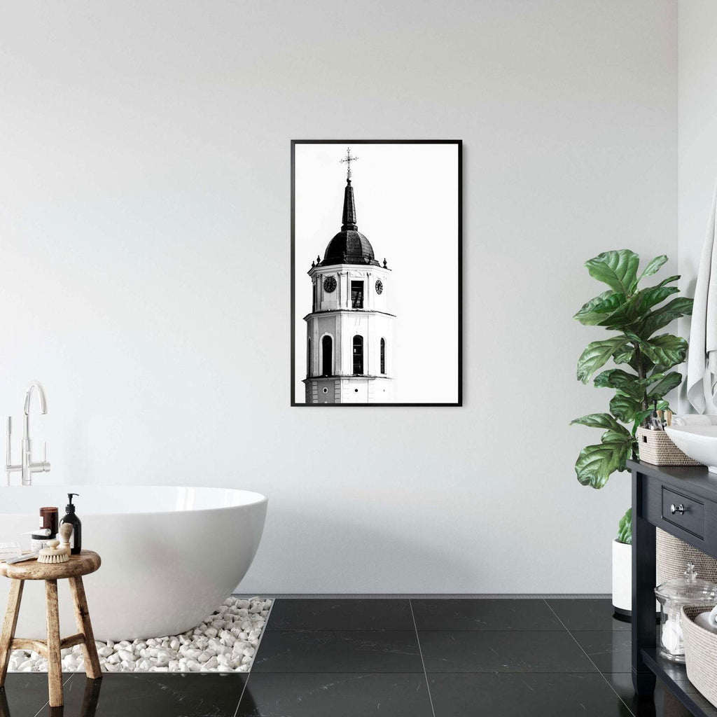 Church Clock Tower Poster - Hakyarts