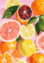 Citrus Medley Variation | Modern Kitchen Wall Art