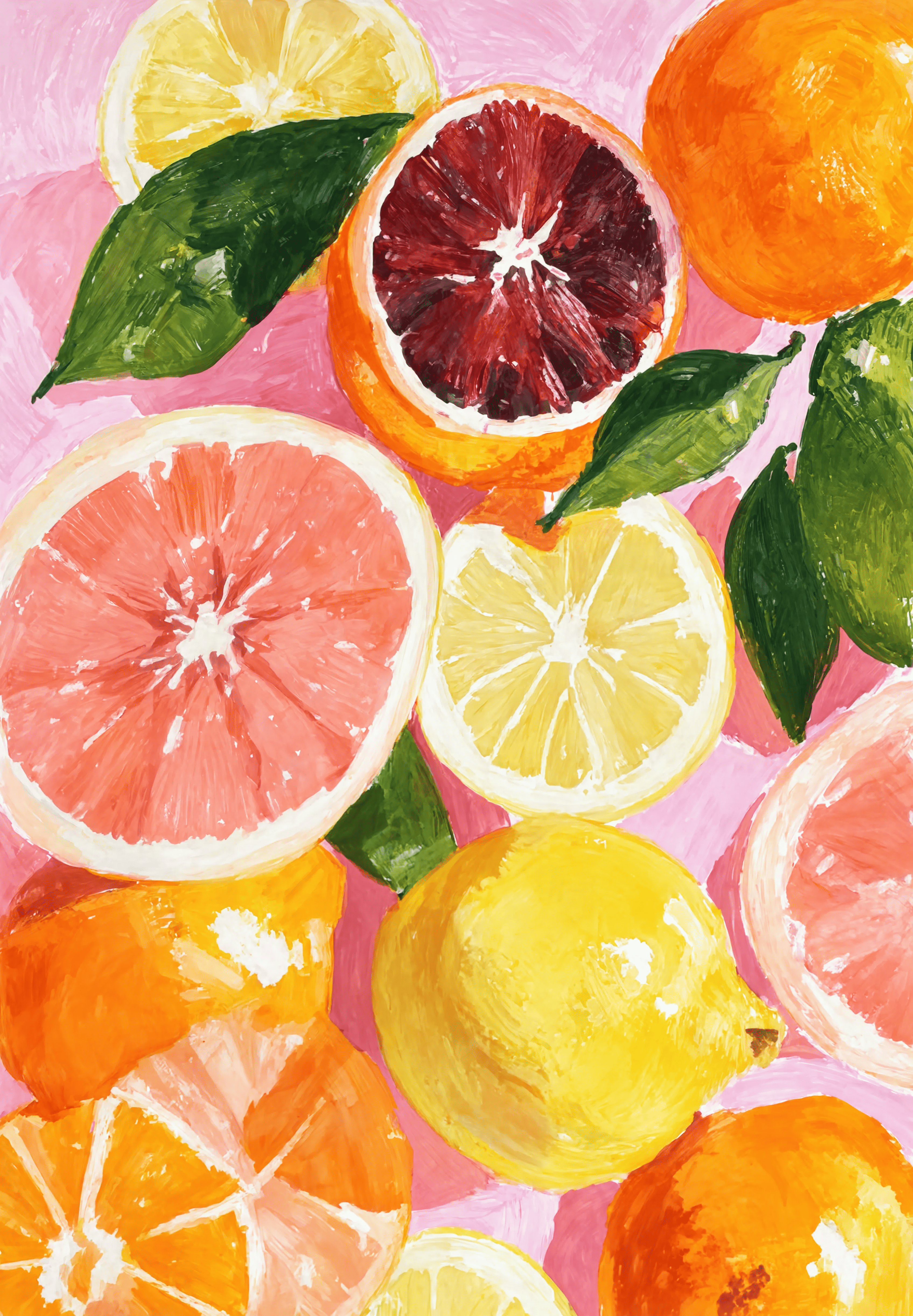 Citrus Medley Variation | Modern Kitchen Wall Art