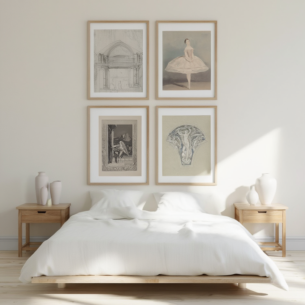 Set of 4 Art Prints – Vintage Ballet - Hakyarts