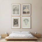 Set of 4 Art Prints – Vintage Ballet - Hakyarts
