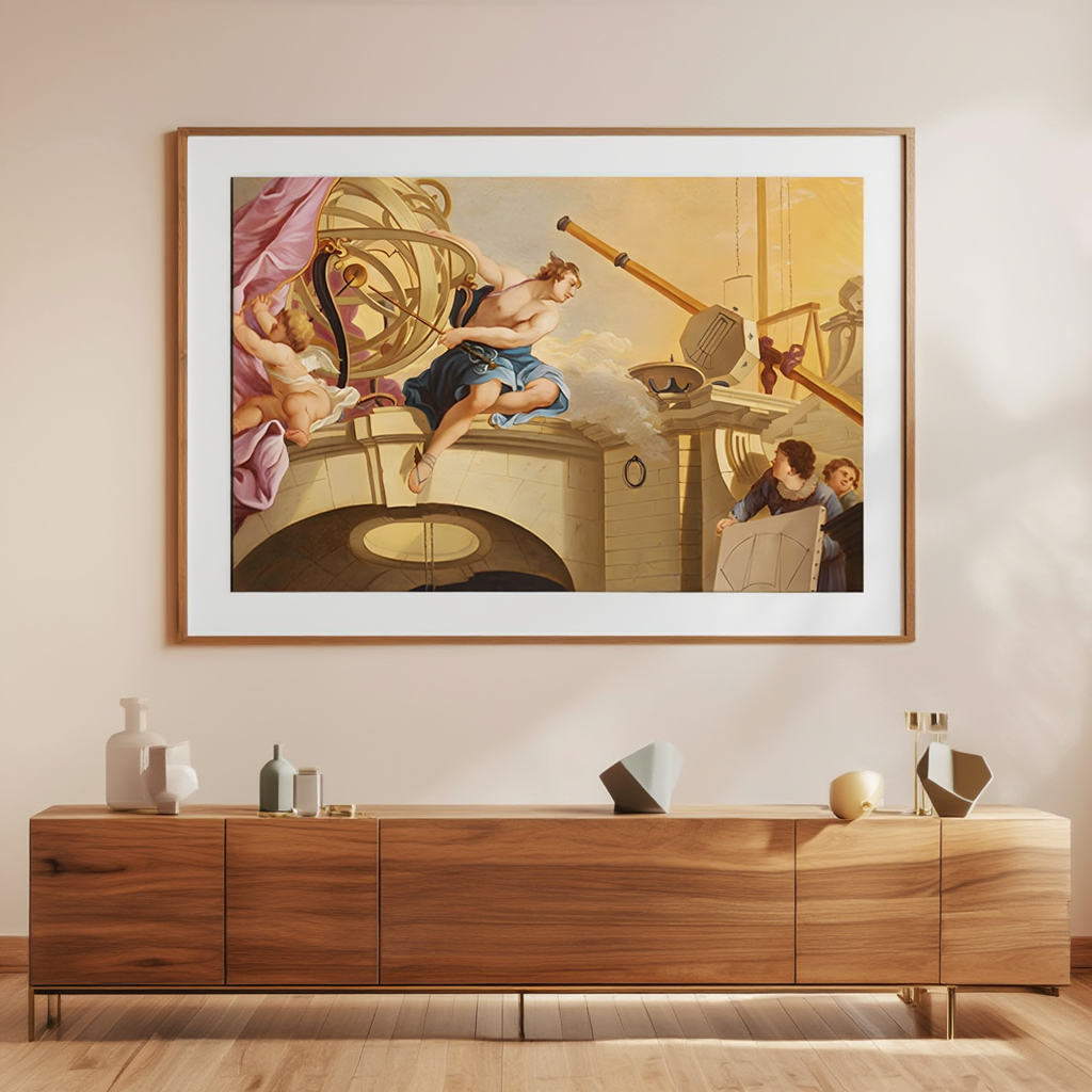 An Allegory of Astronomy – Jacques de Lajoue Art Print - Hakyarts