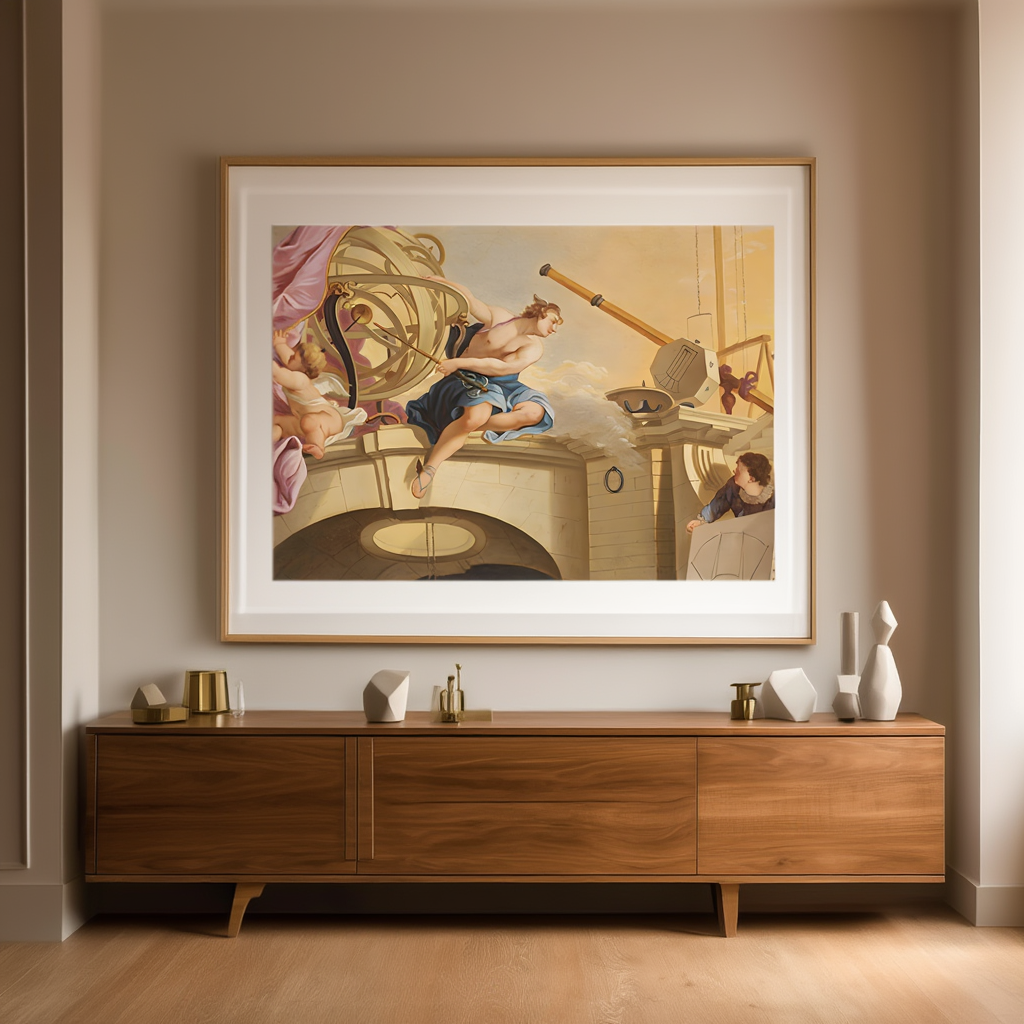 An Allegory of Astronomy – Jacques de Lajoue Art Print - Hakyarts