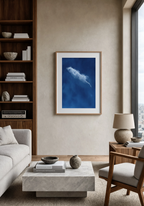 Blue Hue Cloud Print II | Contemporary Abstract Wall Art