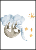 Cloud Panda Poster