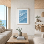 Ocean Print New Wave Shape | Modern Wave Art Print