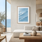 Ocean Print New Wave Shape | Modern Wave Art Print