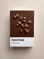 Pantone Inspired Coffee Beans – Minimalist Color Code Art Print