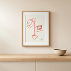 Coffee First | Minimalist Kitchen Wall Art Print