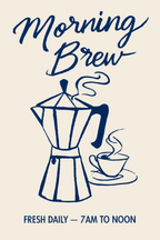 Set of 4 Coffee Prints – “Coffee Hour,” “Espresso Club,” “Cafe Society,” and “Coffee Morning” – Chic Wall Art for Coffee Lovers