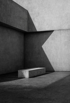 Brutalist Shadows | Moody Architectural Wall Art Print