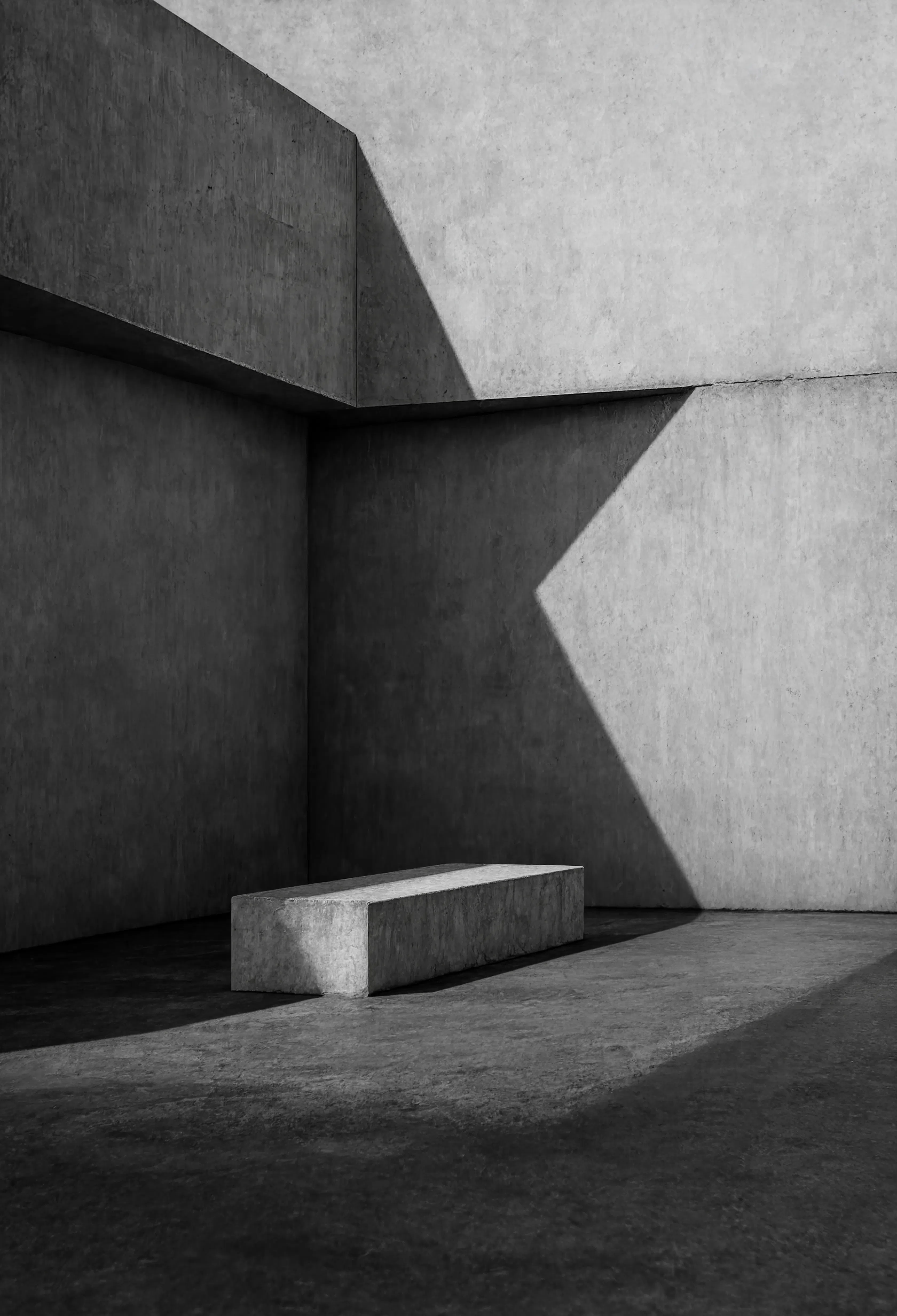 Brutalist Shadows | Moody Architectural Wall Art Print
