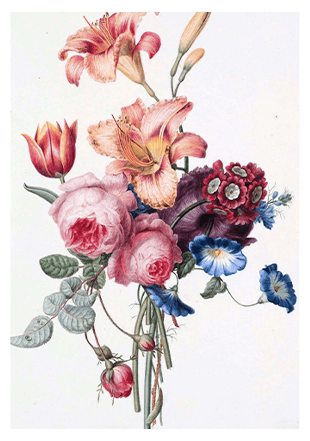 Contemporary Flowers Poster - Hakyarts