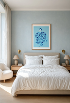 Azure Bloom Woman Variation | Contemporary Figurative Wall Art
