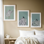 Set of 3 Abstract Figurative Female Silhouette Art Prints – Modern Wall Decor - Hakyarts