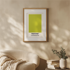 Pantone Inspired Banana Peel – Minimalist Color Code Art Print